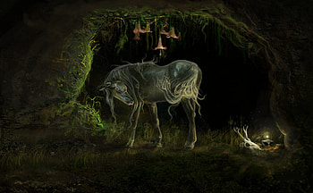 How-does-the-body-die., animal, horse, 3d, art HD wallpaper