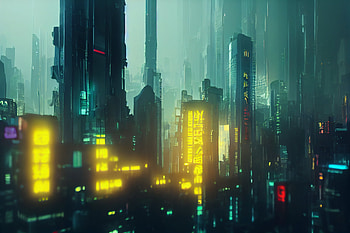 Ghost in the shell, AI Art, Sci Fi, cyberpunk HD wallpaper