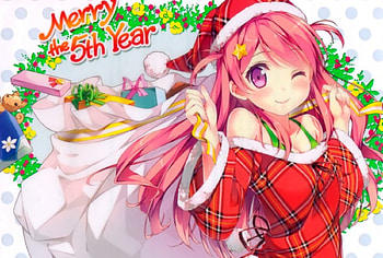 Christmas, girl, anime, manga HD wallpaper