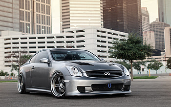 Cars, City, Light, Light Coloured, Grey, Infiniti G35 HD wallpaper
