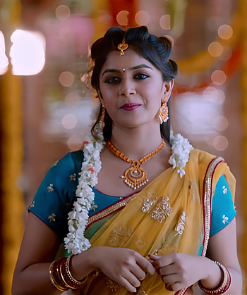 Sanjana anand, face, soukilal HD phone wallpaper