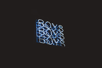 Boys, blue inscription, dark HD wallpaper