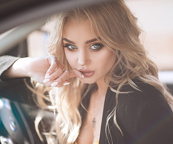 Aqua eyes, woman model, hot and gorgeous HD wallpaper