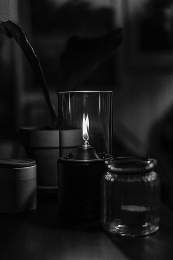 Fire, Miscellanea, Miscellaneous, Bw, Chb, Candle, Wick HD phone wallpaper