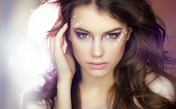 women, model, brunette, face, beauty HD wallpaper