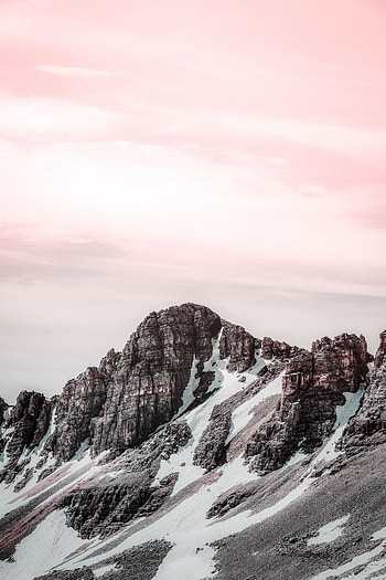Landscape, Nature, Stones, Mountains, Snow, Vertex, Top HD phone wallpaper