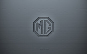 MG logo, gray creative background, MG emblem, gray paper texture, MG, gray background, MG 3d logo HD wallpaper
