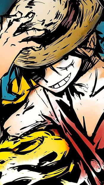 Luffy, Colorful Sketch HD phone wallpaper