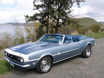 1968 Chevrolet Camaro SS 350 convertible, classic, gm, convertible, 1968, camaro, chevy, muscle car HD wallpaper