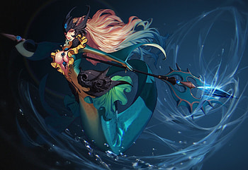 Nami, League of Legends, Artstation, League of Legends HD wallpaper