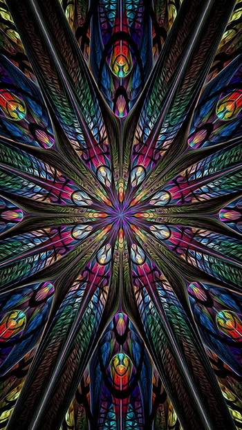 colorful, design, Abstract, fractal HD phone wallpaper