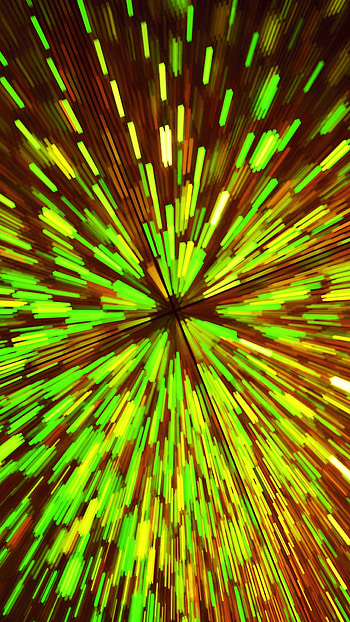 Abstract, yellow-green bar, fractal, glow, sparks HD phone wallpaper