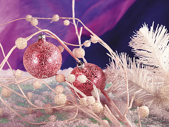 Holidays, New Year, Decorations, Christmas, Branch, Balls, Coziness, Comfort HD wallpaper