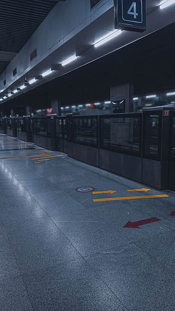 Metro Station, transport_hub, horror, blue, , delhi, graphy, India HD phone wallpaper