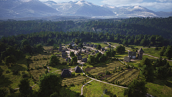 Manor Lords Village, video game, Manor Lords HD wallpaper
