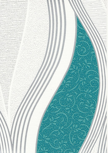 Metallic Waves Teal / White Textured Vinyl by Direct E62001 HD phone wallpaper
