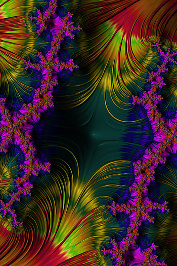Trippy Psychedelic Fractal Art, trippy, psychedelic, hippie, rainbow, Abstract, fractal HD phone wallpaper