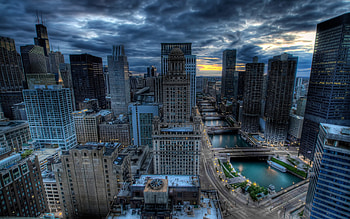 Chicago , Cityscape beauty, High definition, Digital artwork HD wallpaper