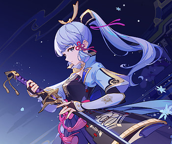 Kamisato Ayaka, Kamisato Ayaka (Genshin Impact), video game, Genshin Impact HD wallpaper