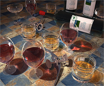 AFTER THE PARTY WAS OVER, mess, glasses, drinks, abstract HD wallpaper