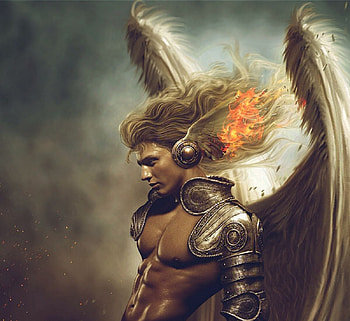 Celestial warrior Gabriel, wings, gabriel, carlos quevedo, art, fantasy, fantasy wngs, man, angel HD wallpaper