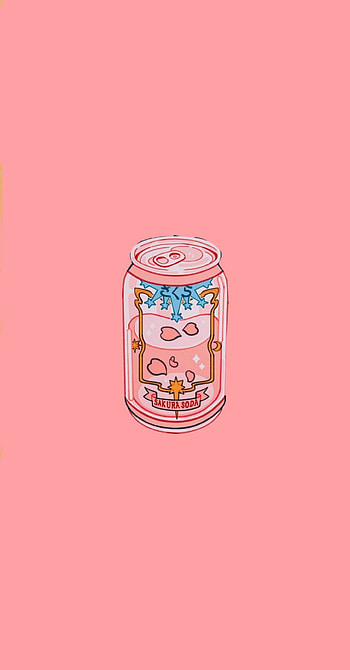 Cherry Blossom Soda, Anime, Cute, Kawaii HD phone wallpaper