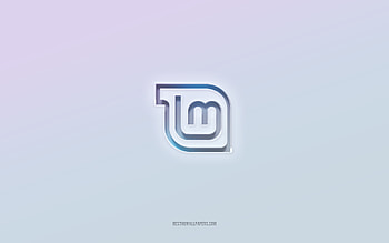 Linux Mint logo, cut out 3d text, white background, Linux Mint 3d logo, Linux Mint emblem, Linux Mint, embossed logo, Linux Mint 3d emblem, Linux HD wallpaper