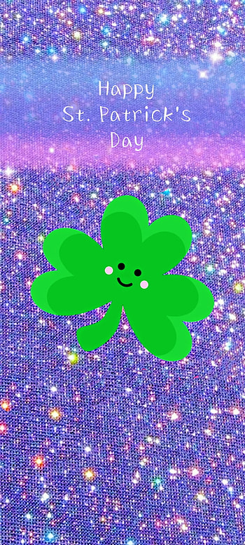 Glitter St. Patrick's, purple HD phone wallpaper