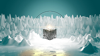 3D rendering art, abstract, cube HD wallpaper
