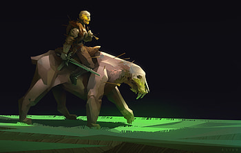 Mystical Creature Rider, fantasy, creature HD wallpaper