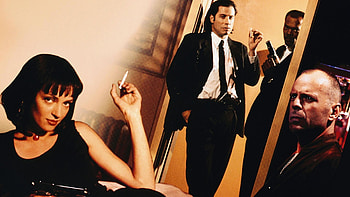 movies, Pulp Fiction, Uma Thurman, Bruce Willis, Samuel L. Jackson, John Travolta / and Mobile Backgrounds HD wallpaper
