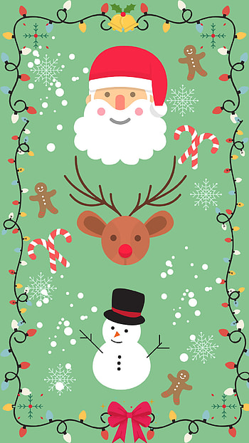 Xmas triple threat, red, new, snowman, green, rudolph, , 2021, flake, cute, lights, santa HD phone wallpaper