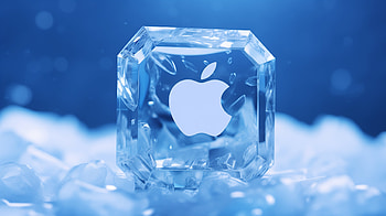 Apple Logo Crystal Design, technology, Apple Inc. HD wallpaper