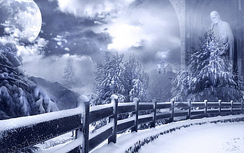 Winter City - Full search HD wallpaper