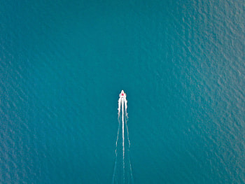 Nature, Water, View From Above, Boat, Foam HD wallpaper