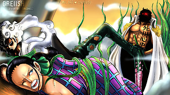 One Piece : Gear 5 Luffy, Ryokugyu, and Nico Robin, Monkey D. Luffy, Gear 5 (One Piece), Nico Robin, Anime, One Piece HD wallpaper