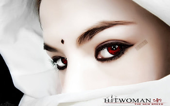New Generation, suspense, mystery, entertainment, eyes, barcode, woman, movie, red, cloak HD wallpaper