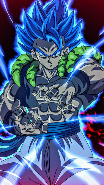 Gogeta ssgss, art, blue, anime HD phone wallpaper