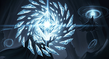 Ice Spell: Frost Magic Unleashed, crystal, magic, energy, sorcerer HD wallpaper