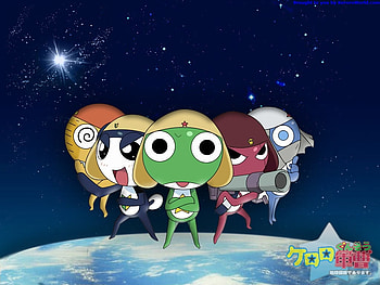 Keroro Gunso (Sgt. Frog) Platoon, keroro, sgt frog, gunso, giroro, dororo, kululu, tamama, natsumi HD wallpaper