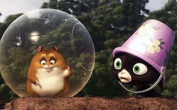 HAMASTER IN A BUBBLE, HAMSTER, WHEEL, BIRD, BUBBLE, FUNNY, BUCKET, CAT HD wallpaper