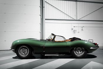 Jaguar XKSS, classic, green car HD wallpaper