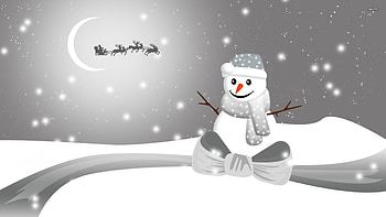 Christmas Night, Man, Night, Christmas, Snow HD wallpaper