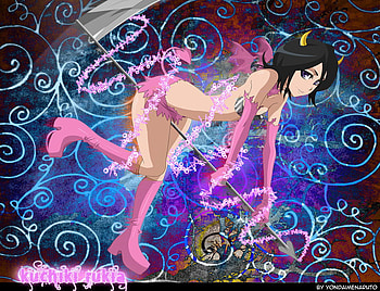 Rukia, colorful, pink, anime, hot, girl HD wallpaper