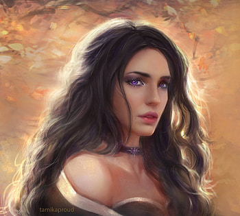 Yennefer, frumusete, fantasy, face, luminos, the witcher, tamikaproud HD wallpaper