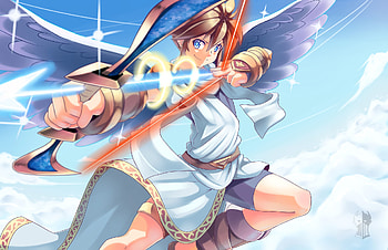 Kid Icarus artwork, Creative illustrations, Artistic interpretation, Visual storytelling HD wallpaper