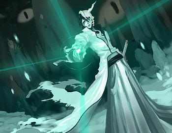 Ulquiorra Schiffer, coat, ulquiorra, bleach, arrancar, anime, horn, espada, green eyes HD wallpaper