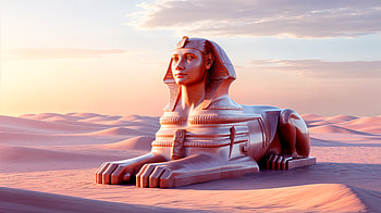 Sphinx, Desert, Statue HD wallpaper