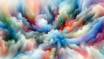 Colorful Abstract Cloudscape, Abstract, colorful clouds, digital painting HD wallpaper