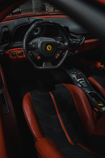 Ferrari, Seat, Cars, Car, Steering Wheel, Rudder, Salon, Sitting HD phone wallpaper